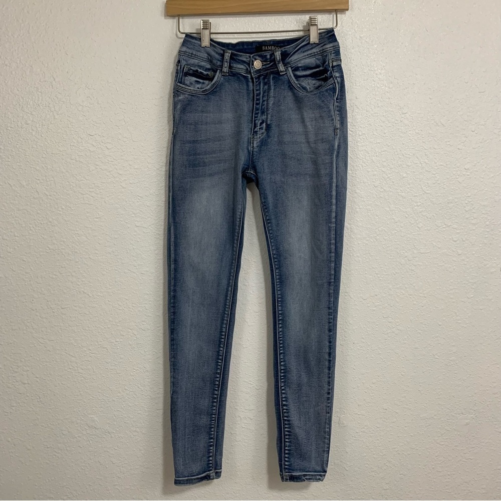 Bamboo Skinny Mid Rise Jeans Size S